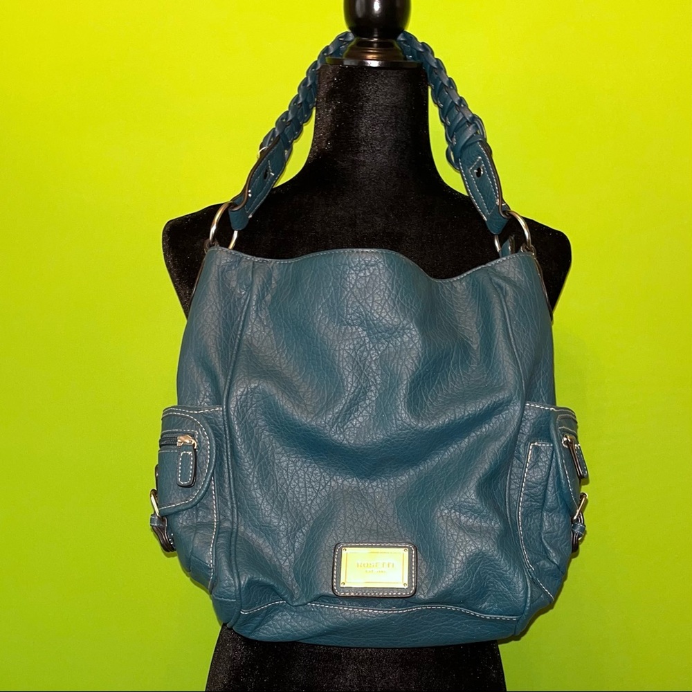 SALE! Rosetti Teal vegan leather shoulder Purse